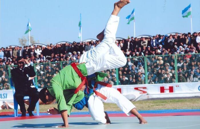 Узбекская борьба Кураш по ферганским правилам