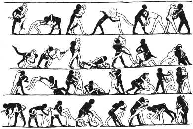 Древнеегипетская борьба для воина