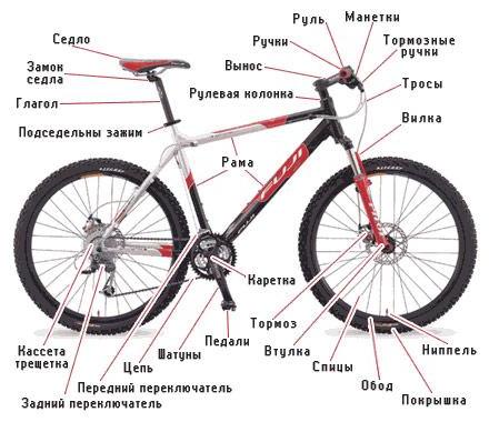 Как выбрать велосипед: схема велосипеда